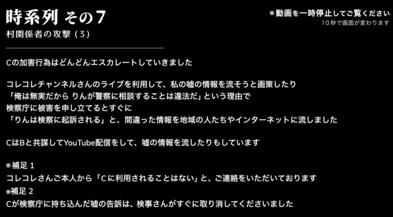 りんの田舎暮らしの嫌がらせ